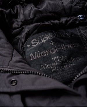 Superdry Alessandra Parka Női Kabát MélySzürke | KLRFD4931